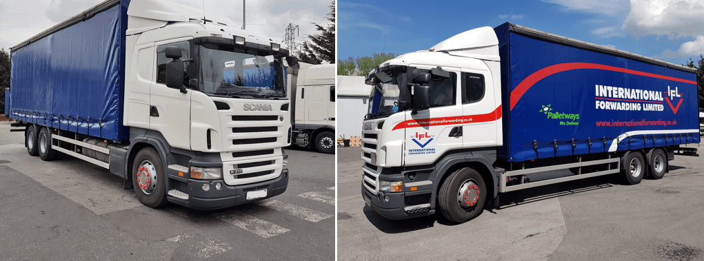 IFL truck before and after