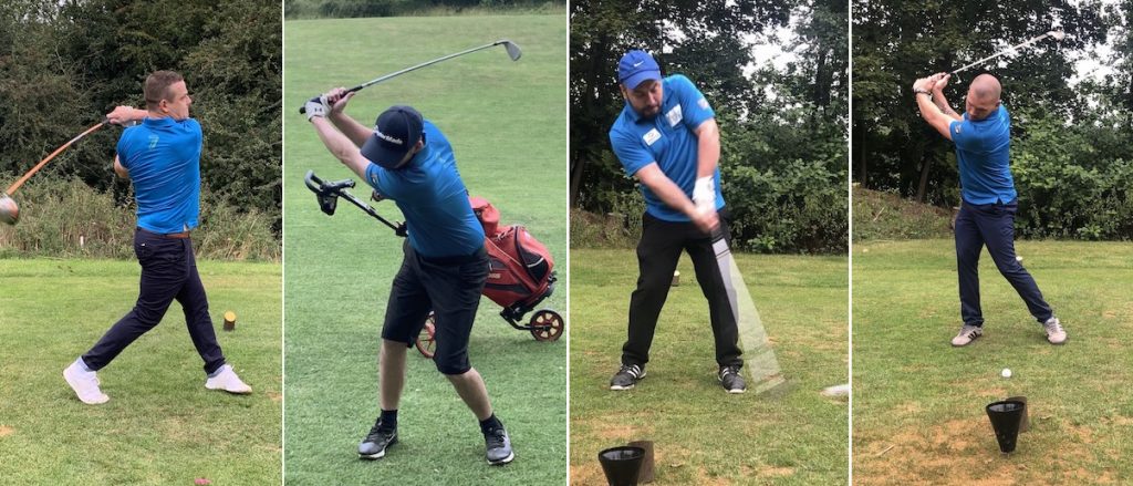 four action shots