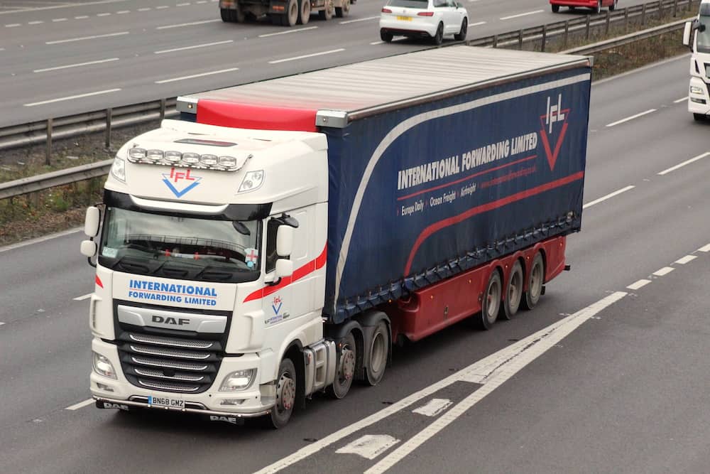 IFL truck on motorway – photo by James Emberton