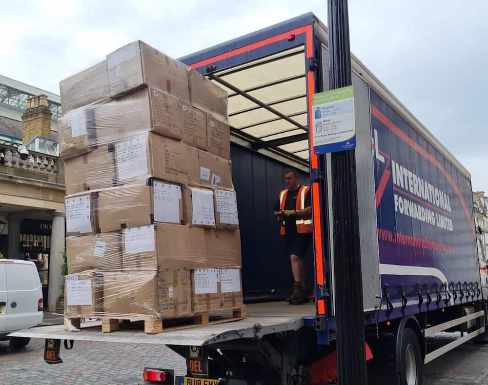 IFL tail lift pallet delivery - goods in transit insurance